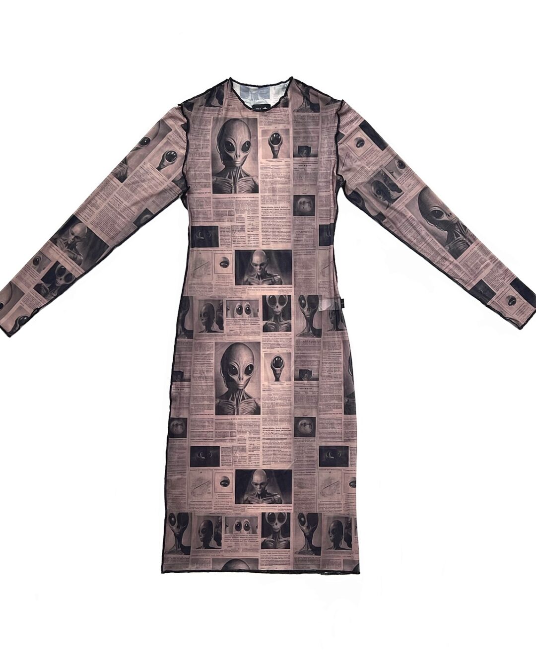 Vestido Newspaper Alien